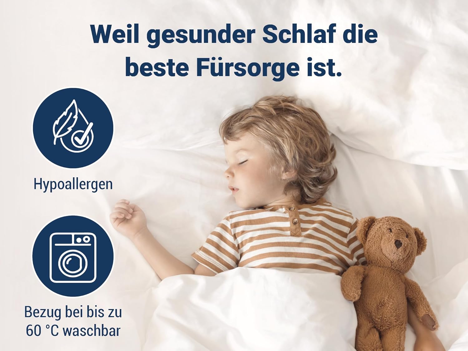 Betten-ABC - Matratze für Kinder & Jugendliche - 140x200 cm - Spezieller Härtegrad & Oeko-TEX-Zertifiziert - Optimale Hygiene Dank abnehmbarem & waschbarem Polyester-Bezug - Lieferung per Paket